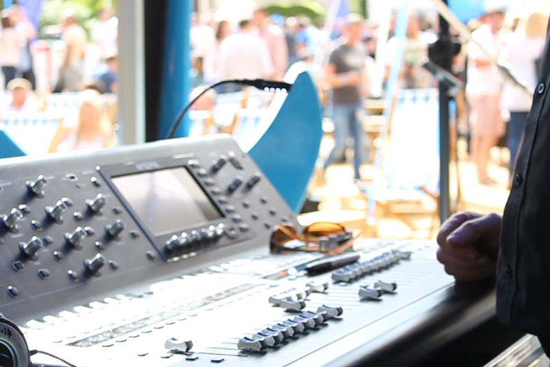 Bands and DJs at event