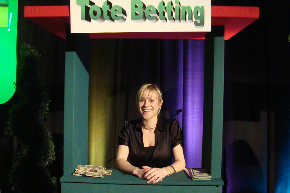 Staff at Night at the Races! event