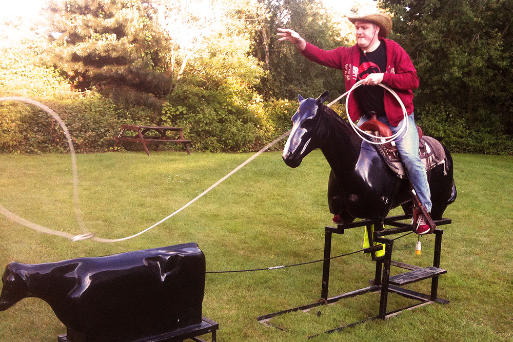 Activity at Wild West theme BBQ