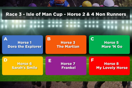 Dashboard at Night at the Races! event