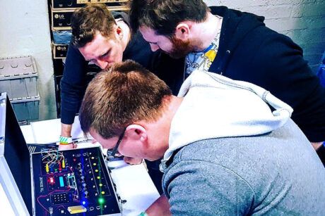 Taking part at Mobile Escape Room event