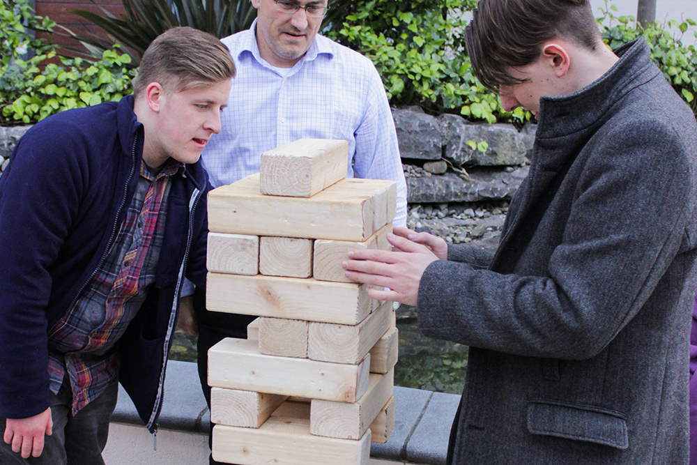 Having fun at Millionaire Challenge event