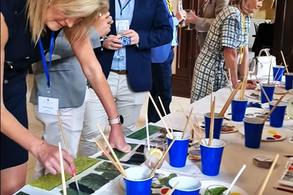 Staff taking part at The Bigger Picture, Team Building event