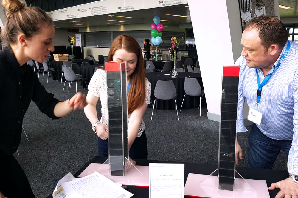 Staff having fun at TetraZone Team Challenge event