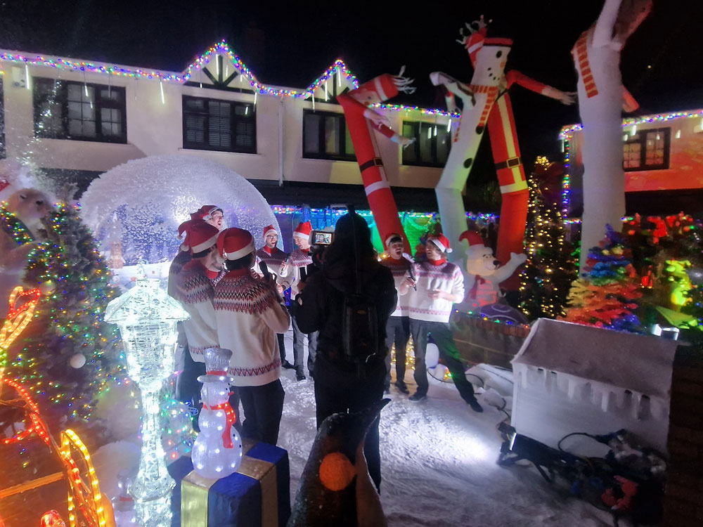 Houses at “Tesco Become More Christmas” Campaign