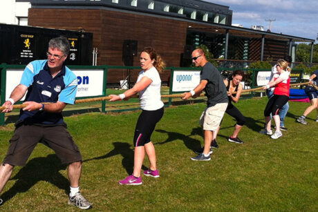 Taking part at It's a Knockout Challenge Team Building event