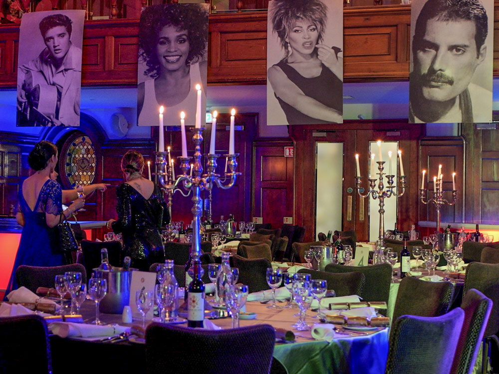 Rock Legends theme at Regeneron Christmas Party 2024 Event