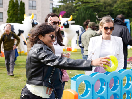 Staff having fun at Corporate Summer BBQ event