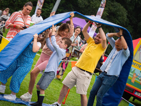 Having fun at Family Fun Day