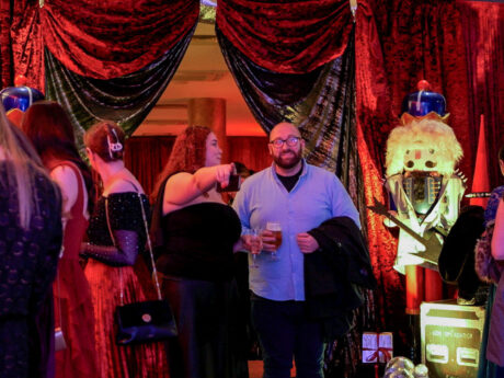 Staff having fun at Regeneron Christmas Party 2024 Event