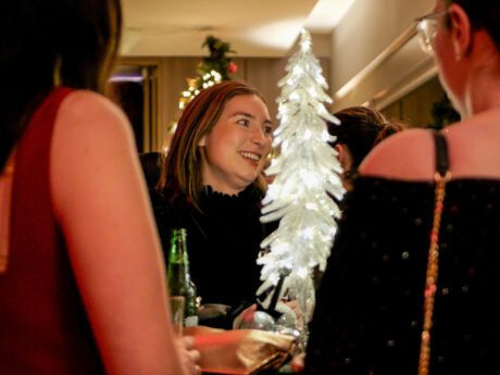 Staff having fun at Regeneron Christmas Party 2024 Event