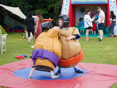 Sumo wrestling at Family Fun Day