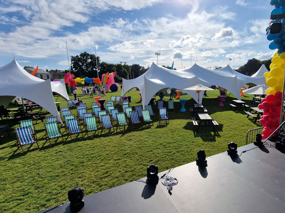 Summer Festival Party stage at the event